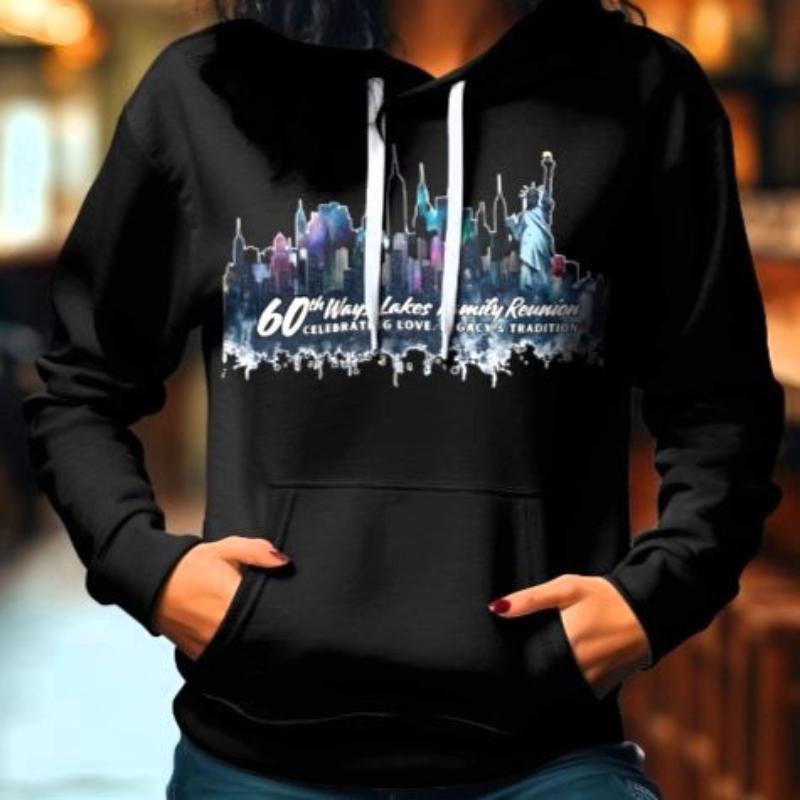 Adult 60th Annual Ways-Lakes Family Reunion Hooded Sweatshirt